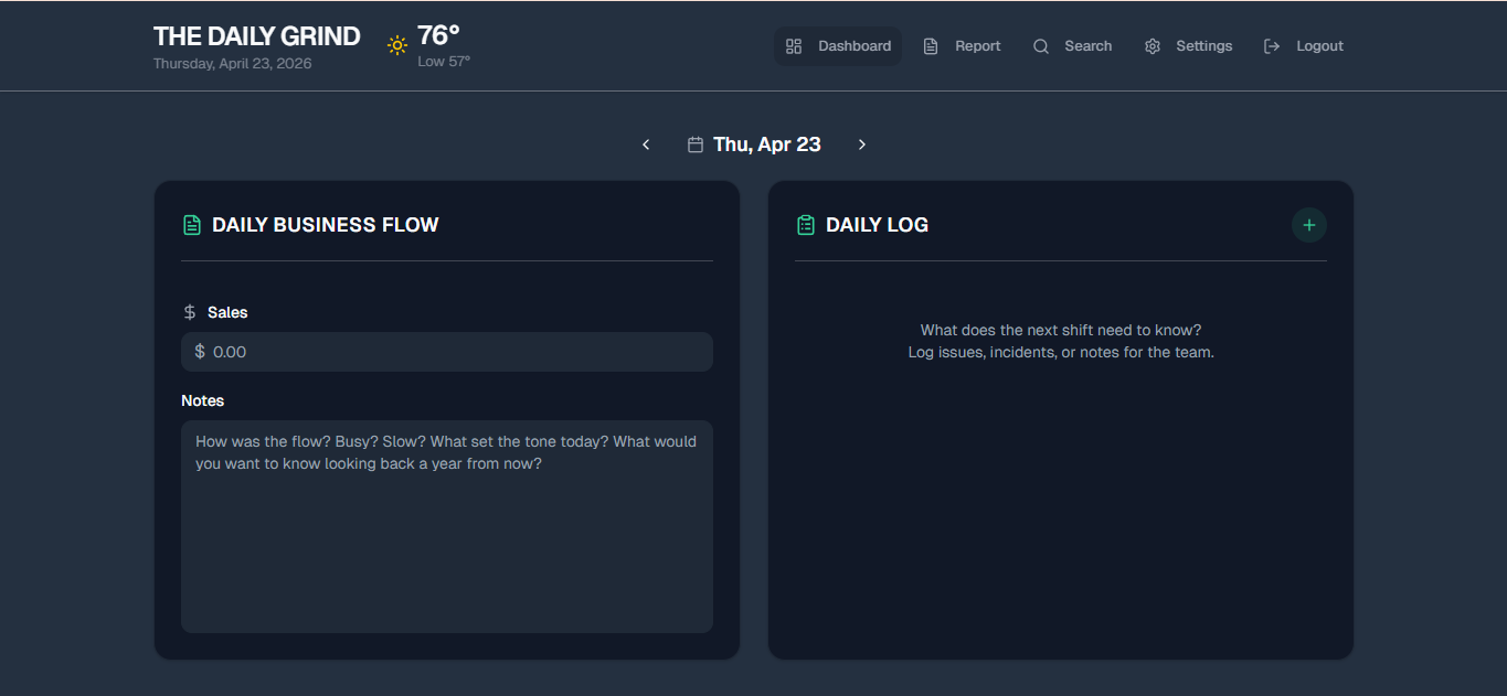 Bahnnie Dashboard - Desktop View